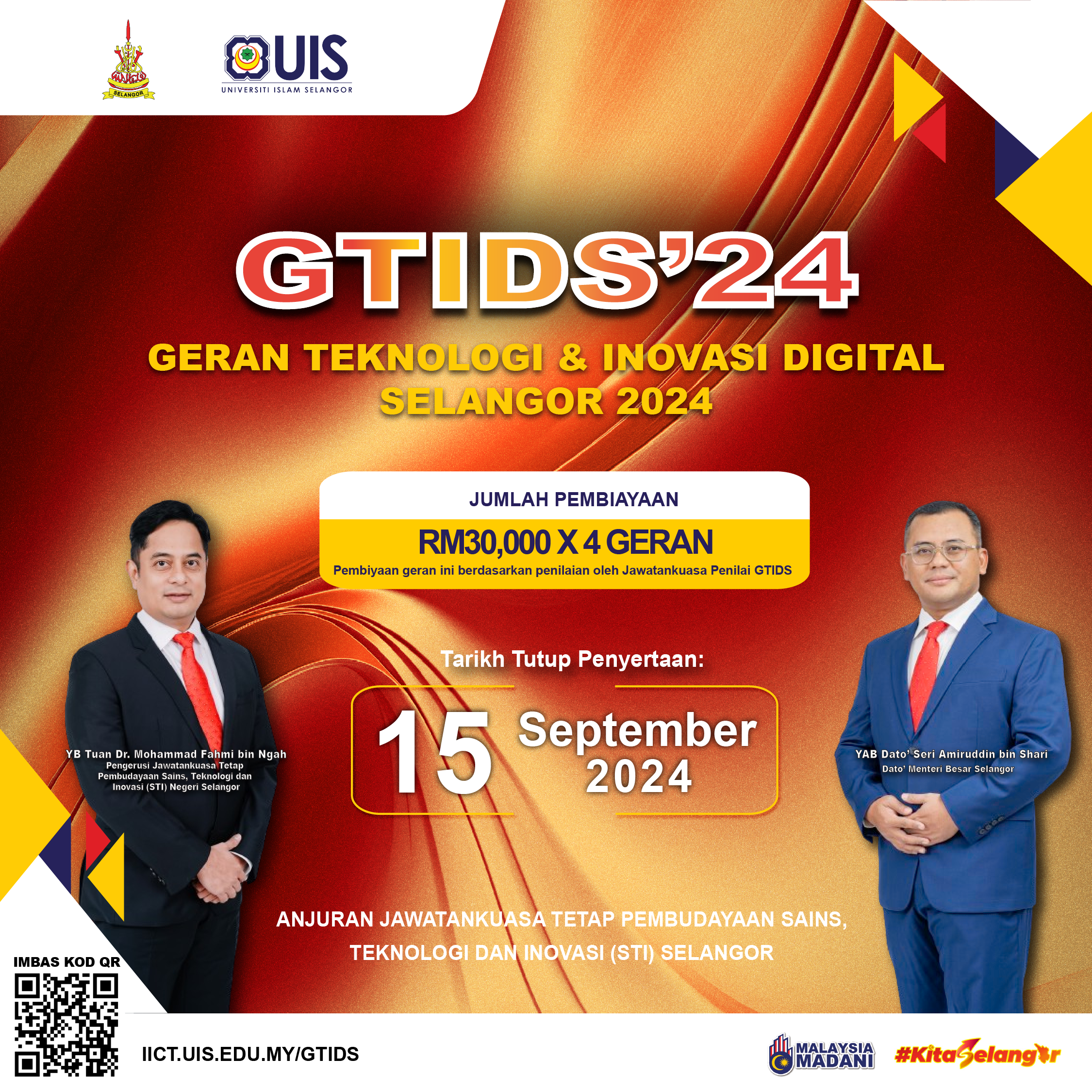 Geran Teknologi & Inovasi Digital Selangor 2024 (GTIDS’24)